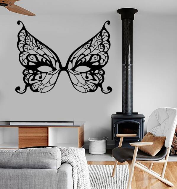 Wall Vinyl Decal Mask Masquerade Secret Dream Bedroom Amazing Decor 1373Dz - image 1