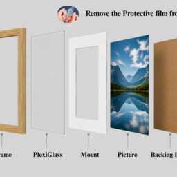 Oak Photo Frame With Mounts - Picture Poster Frames Sizes A1-A5 Wall Hanging Art Wedding Gifts With Image Display & Home Decor - thumbnail 3