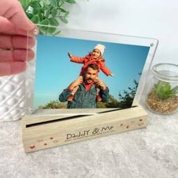 Personalised Kids Handwriting Style Photo Frame - Wooden Base - thumbnail 3