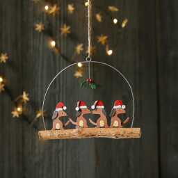 Dachshund Christmas Party Hanging Decoration - thumbnail 2