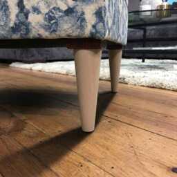 Handmade Floral Cotton Ottoman Footstool, Chesterfield Style Storage - thumbnail 4