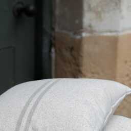 Proven??al Rustic Natural Stripe Grainsack Cushion - thumbnail 2