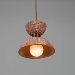 Nakaii Organic Ceramic Pendant Light Red Iron 8'' Ip20 - thumbnail 3