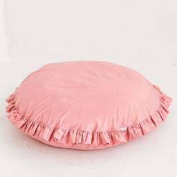 Pink Floor Cushion, Reading Nook Decor, Round Princess Pillow, Girls Room Kids Furniture Gift, Playroom Gift For - thumbnail 1
