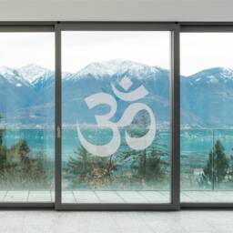 Om Symbol Wall Decal Spiritual Yoga Meditation Room Decor - thumbnail 3