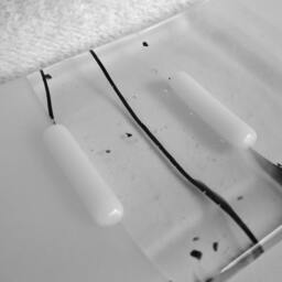 Fused Glass Soap Dish in Streaky White By Bprdesigns - thumbnail 3