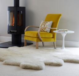 xxl Cream Sheepskin Rug Luxurious Oyster White Australian Pelt - thumbnail 1