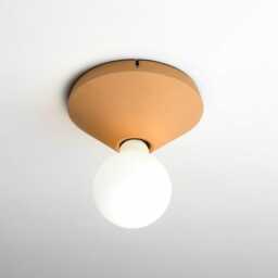 Amber Yellow Concrete Ceiling/Wall Lamp Minimalist Italian Lighting - thumbnail 2