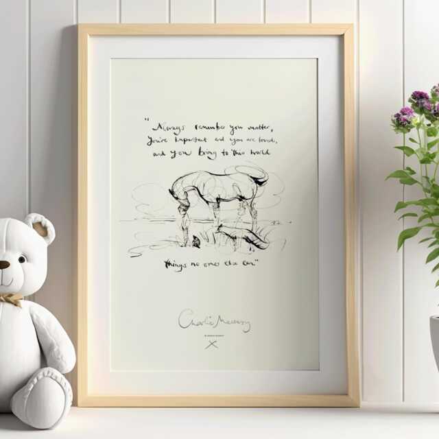 Charlie Mackesy Print The Boy, Mole, Fox & Horse - Perfect For Kids Gift, Newborn Baby, Mental Health, Kids Christmas Gift - image 1