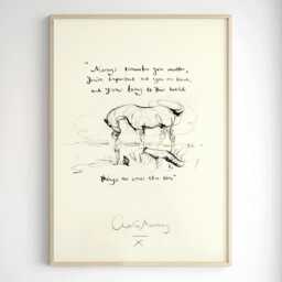 Charlie Mackesy Print The Boy, Mole, Fox & Horse - Perfect For Kids Gift, Newborn Baby, Mental Health, Kids Christmas Gift - thumbnail 2