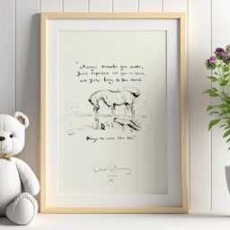 Charlie Mackesy Print The Boy, Mole, Fox & Horse - Perfect For Kids Gift, Newborn Baby, Mental Health, Kids Christmas Gift - thumbnail 1