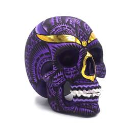 Hand Made Resin Skull, Hand Painted, Tribal Skull Art, Homeware