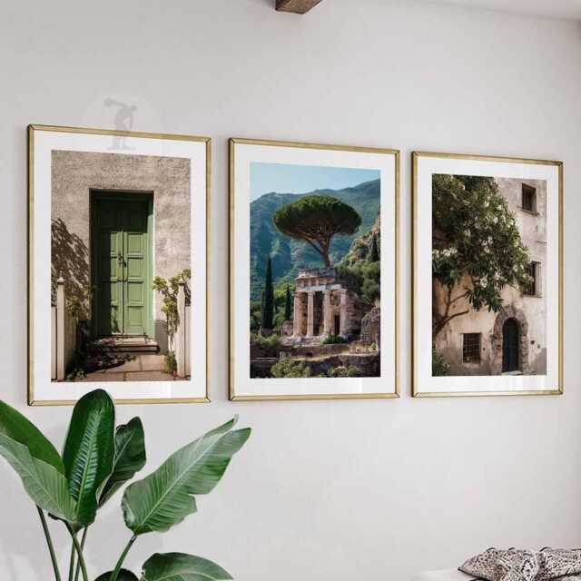 Italy Set Of 3 Wall Art Travel Poster, Art, Home Decor, Photography Mediterranean City Gift - image 1