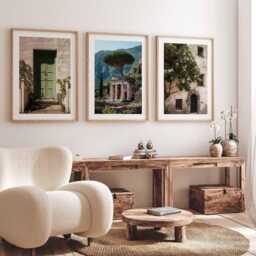 Italy Set Of 3 Wall Art Travel Poster, Art, Home Decor, Photography Mediterranean City Gift - thumbnail 3