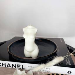 Pregnancy Candle Handmade Soy Wax, Baby Shower Gift Wrapped - thumbnail 3