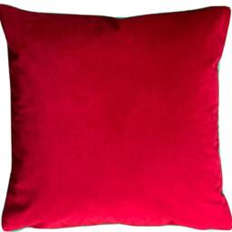 Small Poppy Cushion Cover Red Floral Velvet Sofa Pillow Throw Meadow Fields - thumbnail 3