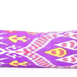Violet Ikat Long Body Pillow Cover, Home Decor Lumbar - thumbnail 2