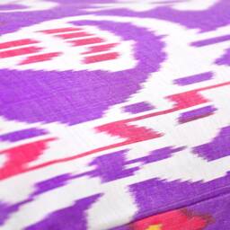 Violet Ikat Long Body Pillow Cover, Home Decor Lumbar - thumbnail 4