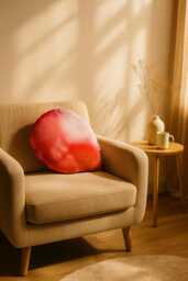 Red Balloon Pillow Funny Party Decor Cushion, Kid's Plushie