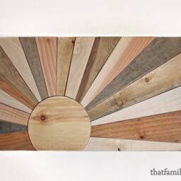 Pallet Wall Art Display, Reclaimed Sunset Hanging Plaque, Handmade Barnwood Decor, Minimalist Wood Mural - thumbnail 2