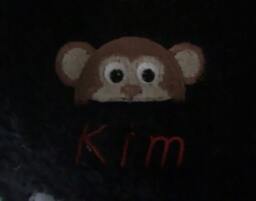 Monkey Head Towel - Personalised Face Cloth/Hand Bath = Embroidered