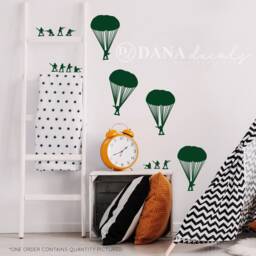 Army Men Wall Decal - Paratroopers & Soldiers, Kids Room Decor - thumbnail 2