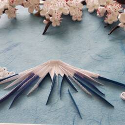 Sakura & Fuji Quilling Art Handmade Japanese Paper Wall Decor - thumbnail 4