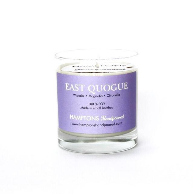 East Quogue 8 Oz. Tumbler Wisteria Magnolia Citronella Hamptons Handpoured Signature Village Series 100% Soy Candle Hand Poured - image 1