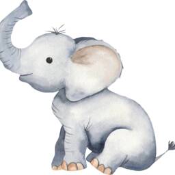 Watercolor Safari Animal Wall Decals, Baby Jungle Nursery Decor, Peel & Stick Stickers, Removable Kids Art - thumbnail 4