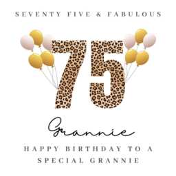 Personalised Grannie 75Th Birthday Candle Gift Hamper Card Cards W - thumbnail 4