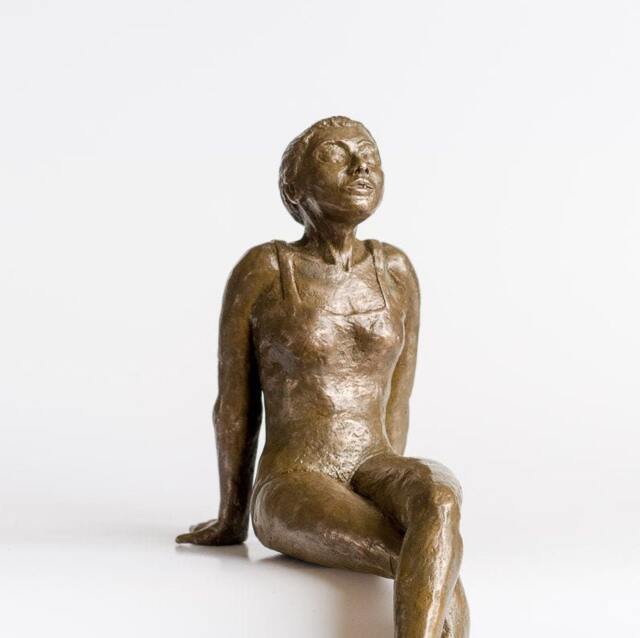 The Bather, Bronze Sculpture, Color Is Darker Than in The Picture - image 1