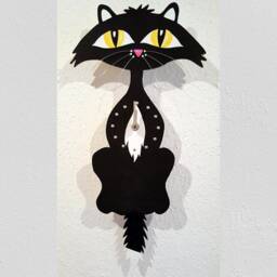 Silhouette Pendulum Clock Daisy - thumbnail 2
