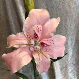 "Alice in Wonderland - Non Talking Flowers ""Pink Tiger Lily" - thumbnail 2