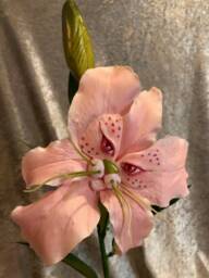 "Alice in Wonderland - Non Talking Flowers ""Pink Tiger Lily" - thumbnail 1