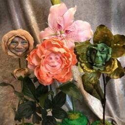 "Alice in Wonderland - Non Talking Flowers ""Pink Tiger Lily" - thumbnail 4