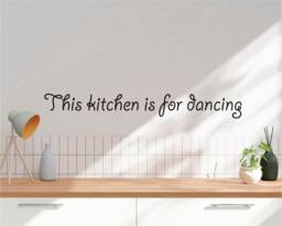 This Kitchen Is For Dancing Wall Quote Sticker, Wall Decor, Dance Quote Decor Decal