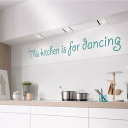 This Kitchen Is For Dancing Wall Quote Sticker, Wall Decor, Dance Quote Decor Decal - thumbnail 2
