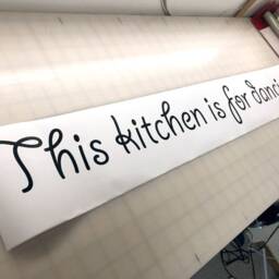 This Kitchen Is For Dancing Wall Quote Sticker, Wall Decor, Dance Quote Decor Decal - thumbnail 3