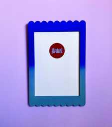 Scallop Picture Frame A4 - Ombre Blue Free Shipping Australia Gallery Wall Unique Home Decor Gift Australian Made