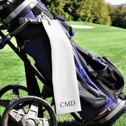 Monogrammed Waffle Golf Towel - thumbnail 1