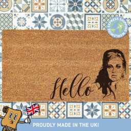 Adele Hello Door Mat, Doormat Funny Welcome, Song Lyric It's Me, New Home Decor, Gift For Men & Women - thumbnail 1