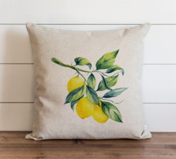 Lemons 20 X Pillow Cover // Summer Everyday Tropical Fruit Gift Accent - thumbnail 1