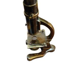 Vintage Brass Student Microscope Set Working Optics, 7-7.5 Inch Gift For Her - thumbnail 4