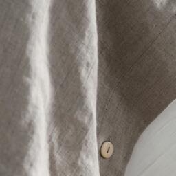 Gray Linen Duvet Cover Set, Bedding Sheet Pillowcases, King, Queen, Single, Custom Sizes Available - thumbnail 3