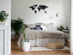 Gray Linen Duvet Cover Set, Bedding Sheet Pillowcases, King, Queen, Single, Custom Sizes Available - thumbnail 1