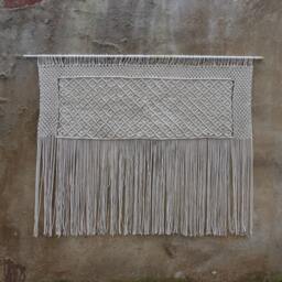 Macrame Headboard, Over Bed Decoration, Shabby Chic Decor, Bedroom Wall Hanging