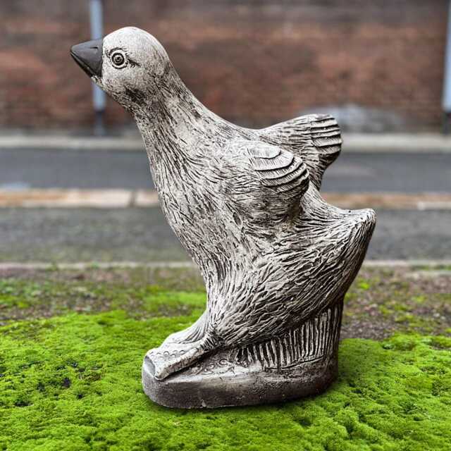 stone Goose Sculpture Cement Bird Decoration Handmade Outdoor Figurine Concrete Garden Duck Ornament Bird Yard Art Lover Gift - image 1