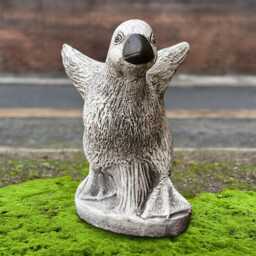 stone Goose Sculpture Cement Bird Decoration Handmade Outdoor Figurine Concrete Garden Duck Ornament Bird Yard Art Lover Gift - thumbnail 2