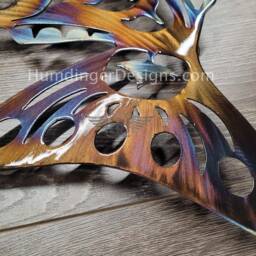 West Coast Salmon Metal Wall Art Hand-Polished Steel - 16x14 - thumbnail 2