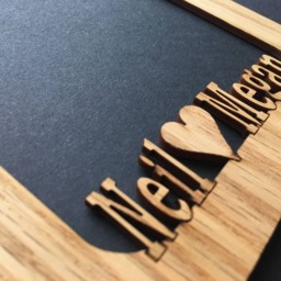 Personalized Couple's Name Picture Frame - 5x7 Holds 4x6 Photo - thumbnail 3
